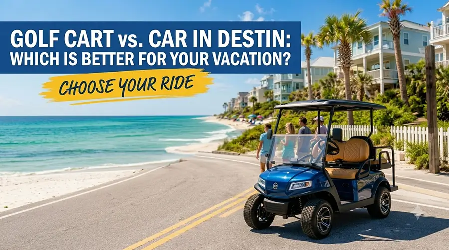 Golf Cart vs. Car in Destin: Which Is Better for Your Vacation?